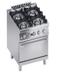 4-Burner Gas Cooker with Oven