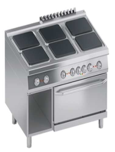 6-Hotplate Electric Oven