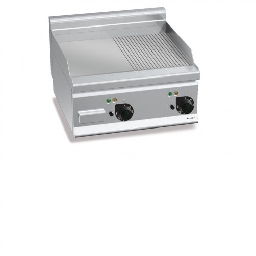 Electric Half Flat Half Ribbed Griddle