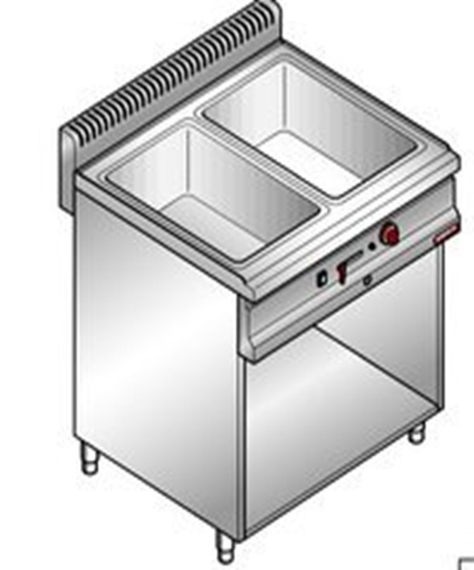 Premium 2 Pan Bain Marie with Cabinet – German Components