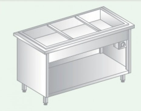 Premium 3-Pan Bain Marie with Drain Tap and German Thermostat